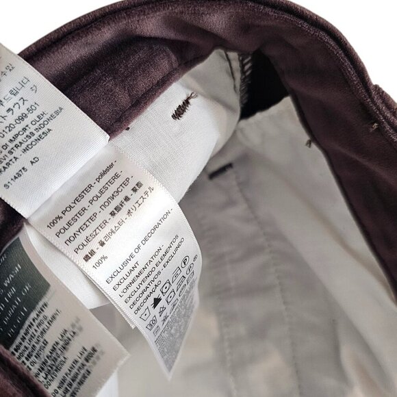 Levi's Womens Baggy Trousers, Velvet, Brown, Mid Rise, Wide Leg Relaxed, Size 31 - Picture 5 of 11